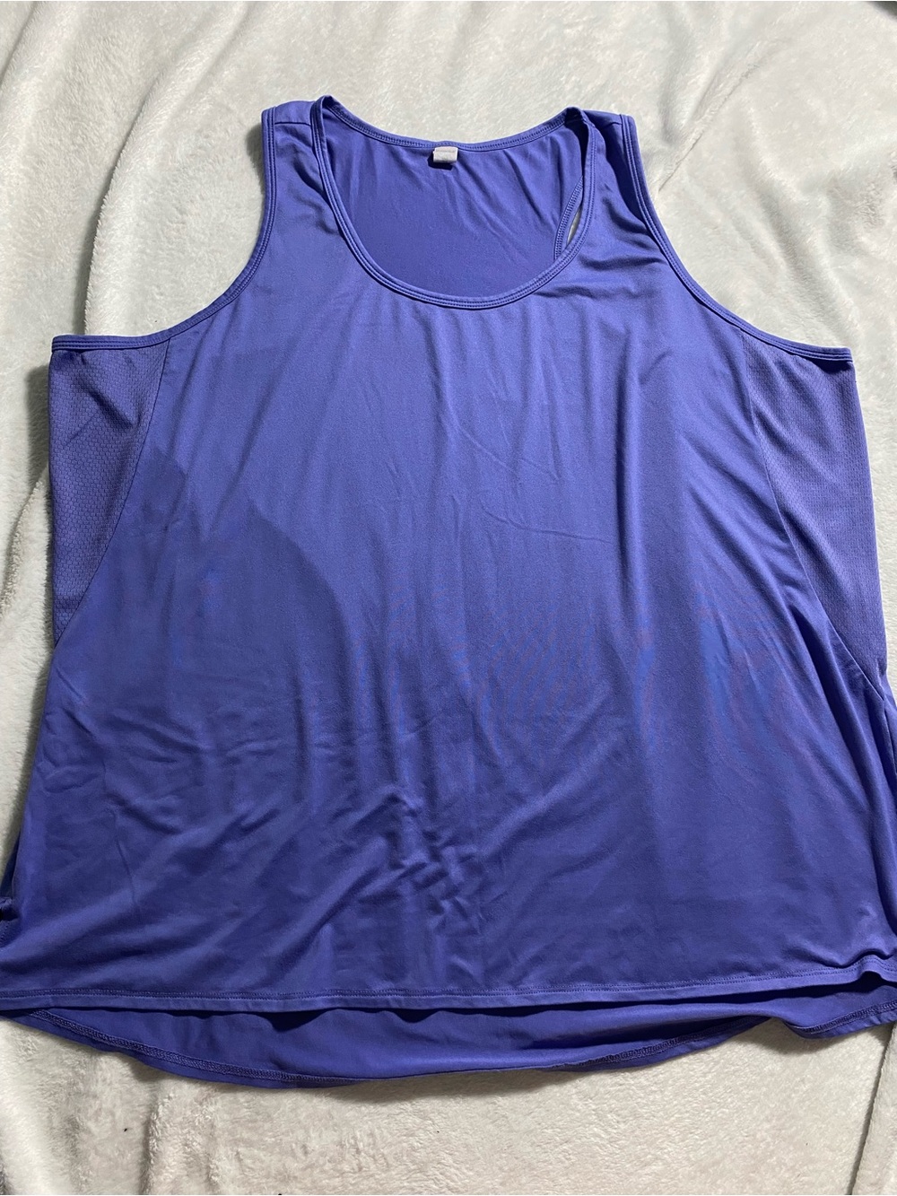 Marika Purple Activewear Scoop Neck Tank Top